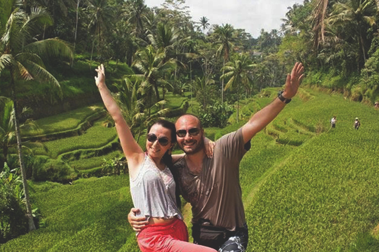 Ubud: foresta delle scimmie, terrazzamenti di riso e cascata