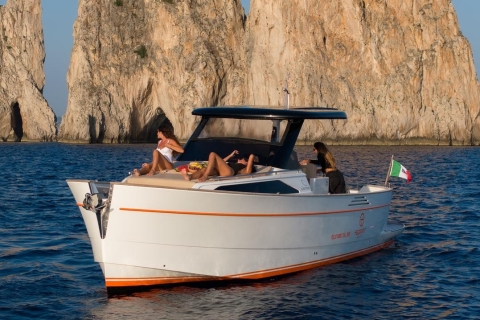 From Positano: Private Tour to Capri on a 2023 Gozzo Boat Capri Private Tour from Positano by_ NEW Gozzo 35ft | 2023