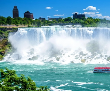 Niagara Falls, USA: Day & Night Small Group Tour with Dinner