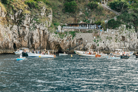 From Sorrento: Coast and Capri Full-Day Trip by Boat Tour with Hotel Pickup and without Swimming Stop