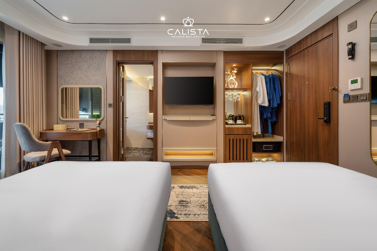 From Hanoi: Ha Long Bay 2-Day Cruise Calista 6 Stars Cruise