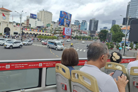 Ho Chi Minh: Open-Top Bus Tour &Water Puppet Show Experience