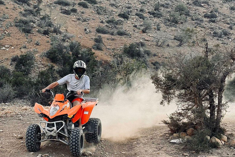 Agadir & Taghazout: Quad Beach & Mountain Adventure with Tea quad bike full day to paradis valley