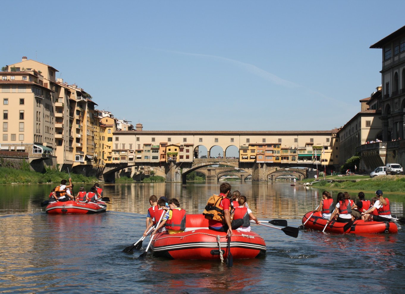 Firenze: Pontevecchio og byens seværdigheder – rolig raftingtur