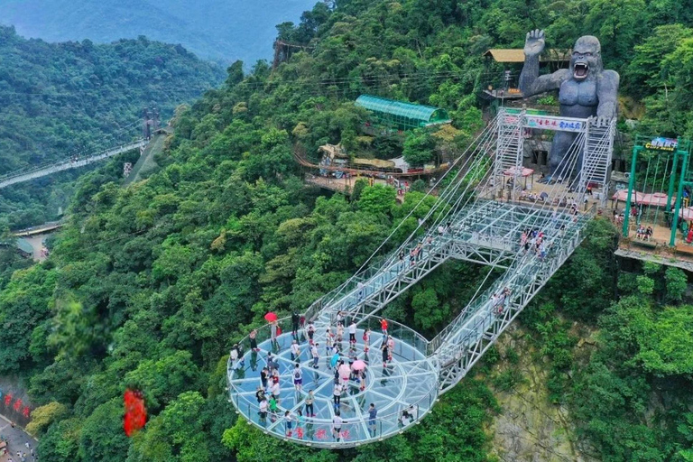 Guangzhou Day Tour: Qingyuan Glass Bridge, Underground River Gulong Gorge 1-Day Private Tour