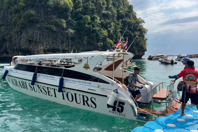 Krabi: Phi Phi i 4 wyspy: wycieczka łodzią o zachodzie słońca