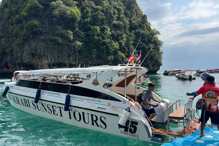 Krabi: Passeio de barco ao pôr do sol em Phi Phi e 4 ilhas