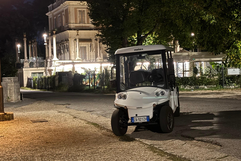 Rome by Night: Enchanting Golf Cart Tour with Wine, Cocktails, and History
