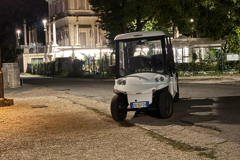 Rome by Night: Enchanting Golf Cart Tour with Wine, Cocktails, and History