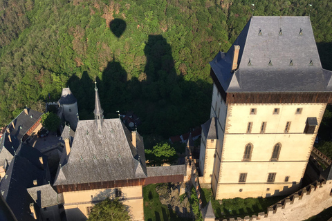 From Prague: Hot Air Balloon Ride with Champagne and Snacks Premium Flight Experience