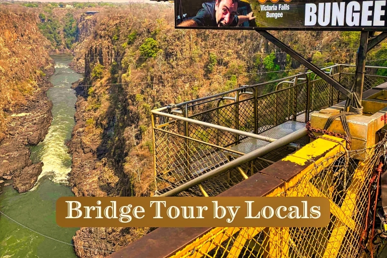 Victoria Falls Bridge : Guided Tour to Bridge, Museum+Cafe Victoria Falls: Bridge Experience open end Look Out Cafe