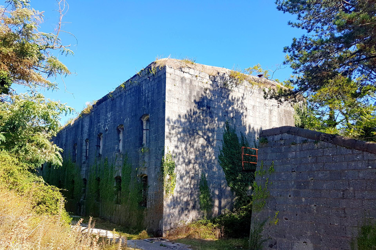 Hiking Vrmac peninsula with panoramic view on Kotor bay