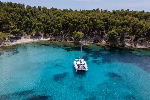 Sithonia: Private Luxury Catamaran Cruise (3, 5, or 7 Hours) Kassandra: Catamaran Day Sailing (7 hours)