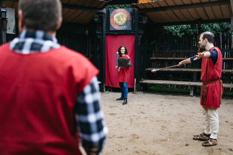 Roma: 2 horas en la escuela de gladiadoresRoma: Escuela de gladiadores, para niños y adultos