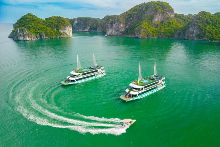 Bahía de Ha Long: Crucero de Lujo de un Día, Cuevas, Kayak y Almuerzo BuffetBahía de Ha Long: Cruceros de lujo de un día