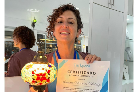 San José: Turkish Mosaic Lamp Workshop, Desserts, Tea, and Certificate