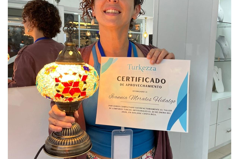 San José: Turkish Mosaic Lamp Workshop, Desserts, Tea, and Certificate