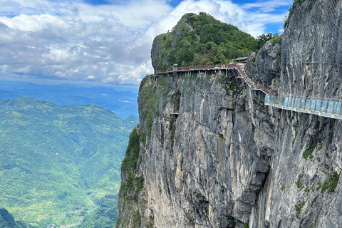 تشانغجياجيه: تلفريك جبل تشيشينغ ومنصة زجاجيةتشانغجياجيه: تلفريك جبل تشينغشينغ والمنصة الزجاجية