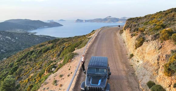 West Milos Jeep Adventure: Hidden Beaches & Sunset Picnic