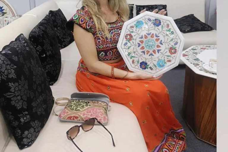 Agra Marble, Jewelry & Rug Shopping Tour with Guide Agra Shopping: Only Tour Guide