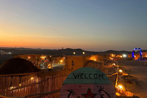 Quade biking in agafay desert with sunset and dinner show