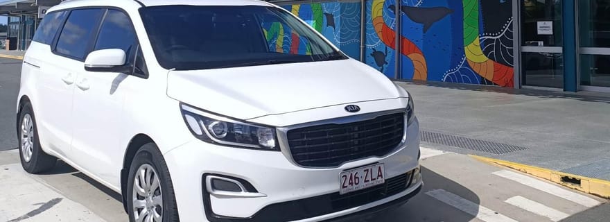 Airlie Beach: privé-Kia van/naar Whitsunday Coast Airport