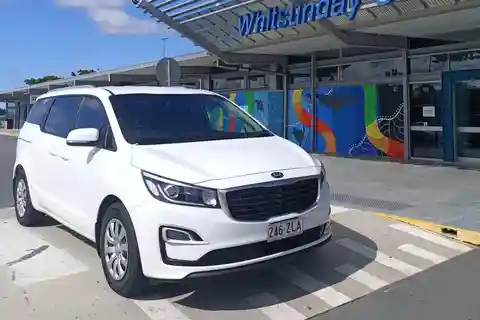 Airlie Beach : Kia privée de/à l'aéroport de Whitsunday Coast