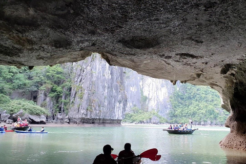 Ha Long Bay Luxury Day Cruise: Caves, Island & Sunset Escape Private Tour Guide & Shared Car Transfer & Shared Cruise