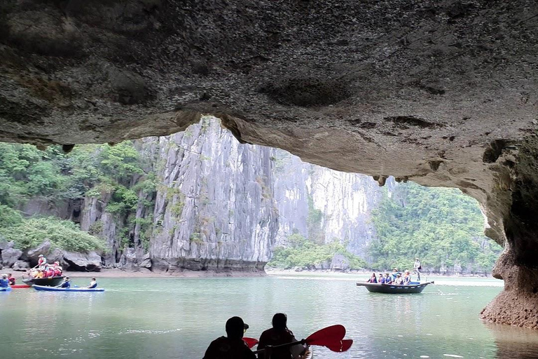 Ha Long Bay Luxury Day Cruise: Caves, Island & Sunset Escape Private Tour Guide & Shared Car Transfer & Shared Cruise
