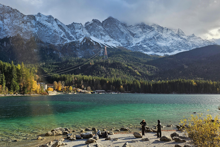 From Munich: Eibsee & Zugspitze Private Day Tour by Tesla