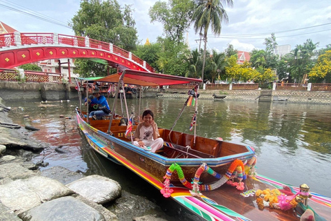 Bangkok: Private Tour to Giant Buddha & Longtail Boat