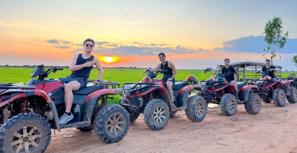 Quad Bike Tour with Villages, Rice Fields & Off-Road Trails