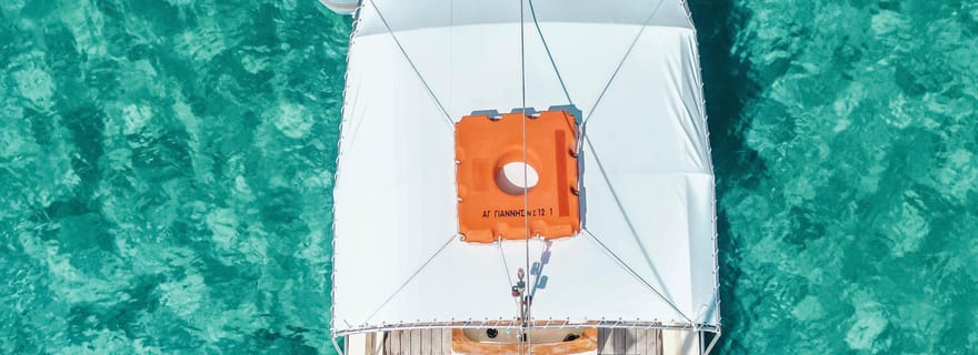 Mykonos : Croisière privée en bateau en bois avec plongée en apnée