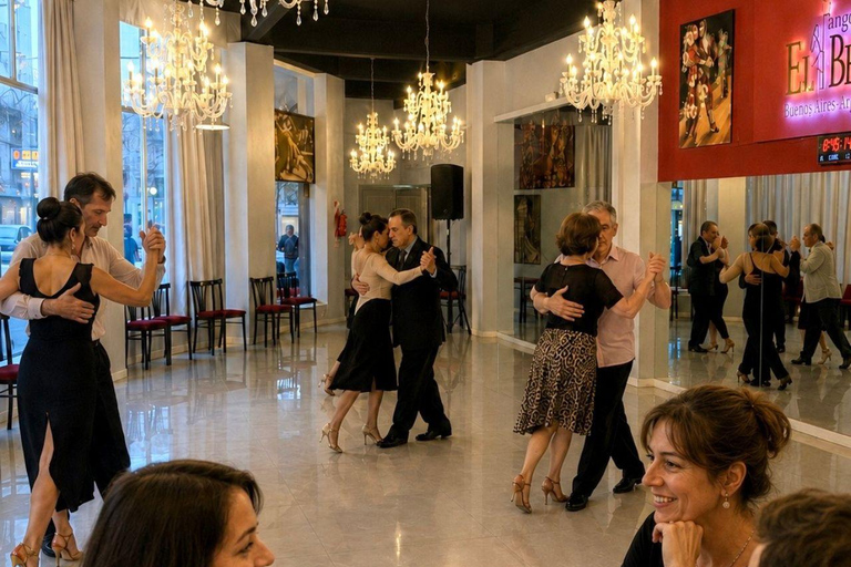 Group Tango Class for begginers at an iconic tango venue