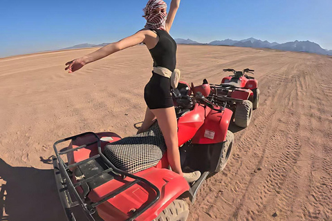 Hurghada: Desert Quad Bike, ATV with BBQ and TransferSunset BBQ: Desert Quad Bike, ATV with BBQ &amp; Transfer