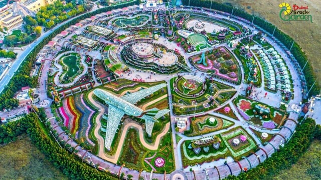 Dubai: Miracle Garden, Global Village und Dubai Frame