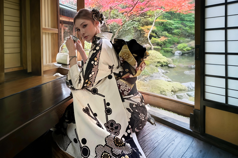 Kyoto: Gion Kiyomizudera Kimono Yukata Hairstyle& Photoshoot Kyoto Photo Session ONLY (1-Hour)