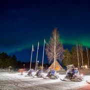 Luleå: Nordlicht-Schneemobil-Tour
