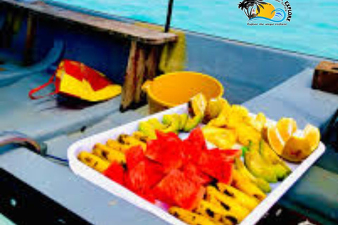 From Nungwi/Kendwa: Mnemba Atoll Starfishes & Dolphins Tour Shared Tour with Nungwi Beach Meeting Point without Lunch