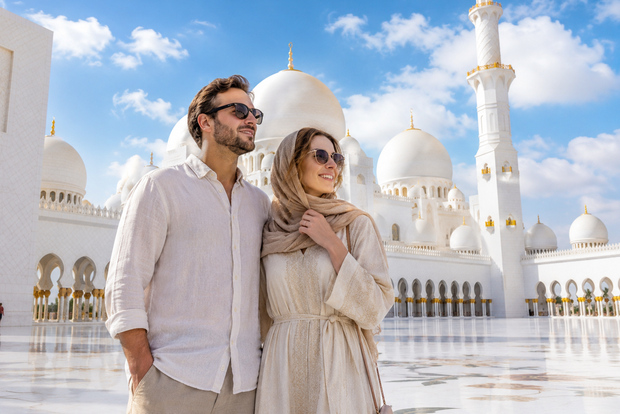 Depuis Dubaï : visite citadine d'Abou Dabi, grande mosquée et Yas Marina