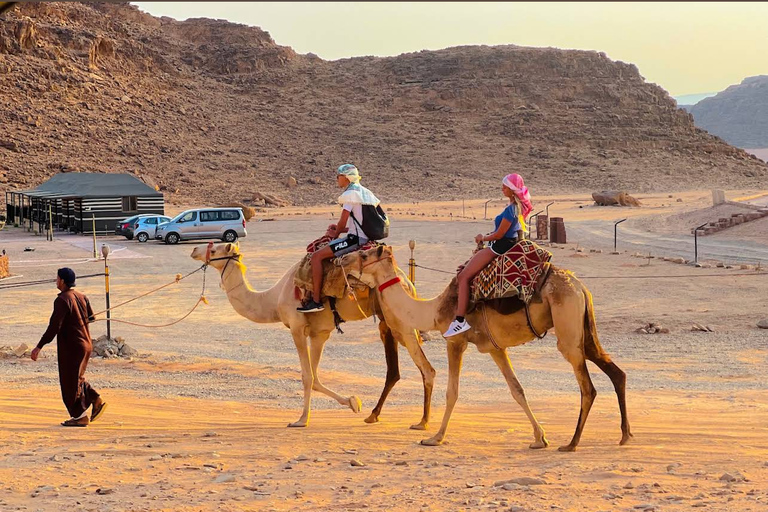 Wadi Rum: Jeep Tour and Overnight Bedouin Camp Experience