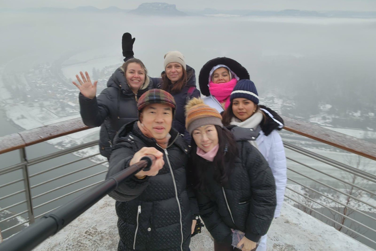 From Dresden: Winter Hike to Bohemian and Saxon Switzerland