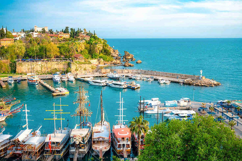 Antalya: Luxury Old City Tour w/ Waterfall, Boat, Cable Car Luxury Old City Tour with Waterfall and Boat Ride