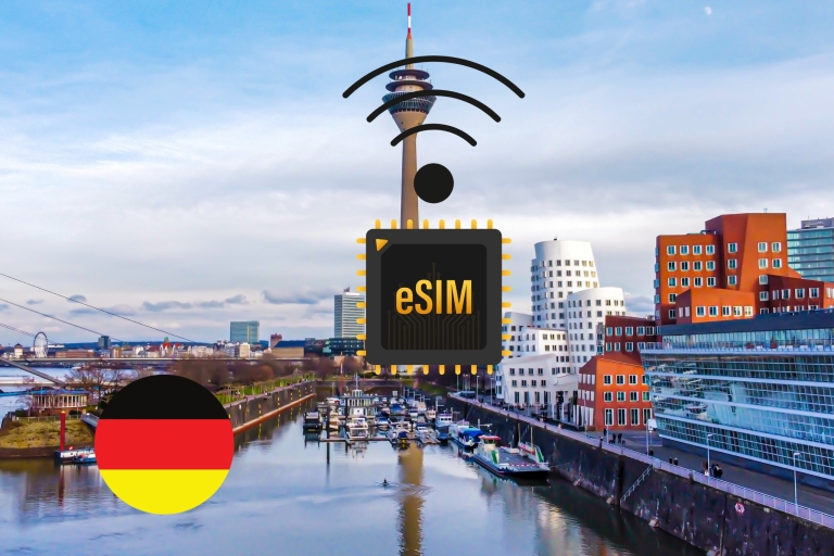 eSIM Düsseldorf :Internet Data Plan Germany high-speed 5G Düsseldorf 3GB 15Days