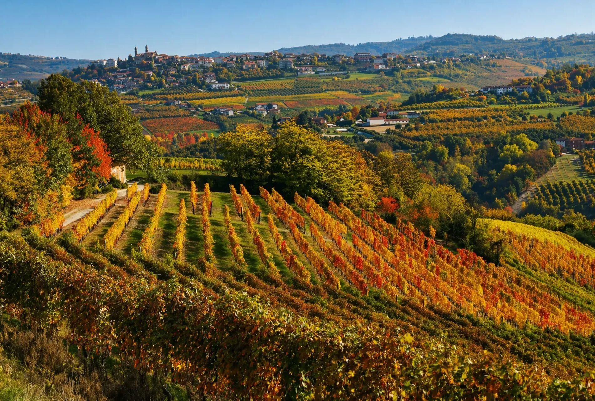 Langhe: Eine Reise durch Düfte und Aromen mit Besichtigung und Verkostung mit Panoramablick