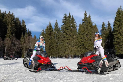 Brașov: Snowmobile Adventure with Hotel Pickup
