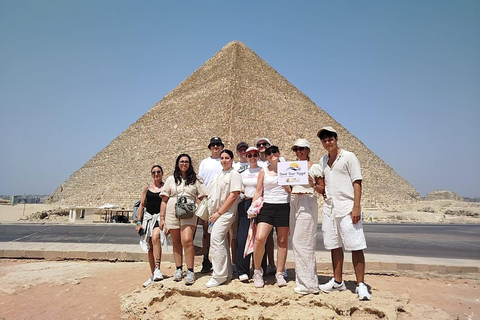 Sharm: Cairo Day Trip by Flight, Pyramids & GEM Grand Museum Entry to the Giza Pyramids, Sphinx and old Egyptian Museum