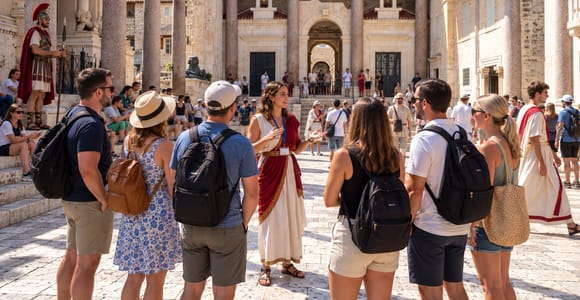 150-Min Split: Diocletian’s Palace, Markets & Fisherman Port