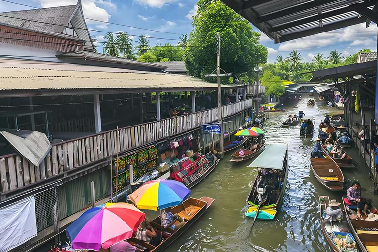 From Bangkok: Floating Market, Railway Market,& Ancient Siam