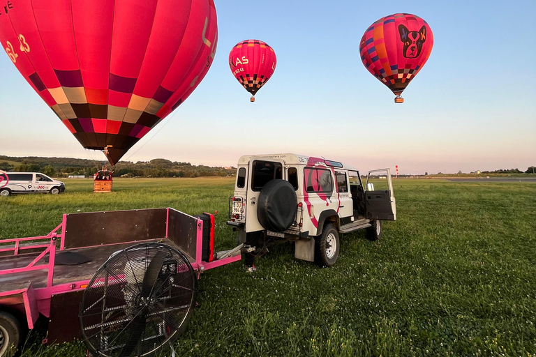 BALLONFAHRT - HOT AIR BALLOON FLIGHT - PAYS DE COCAGNE